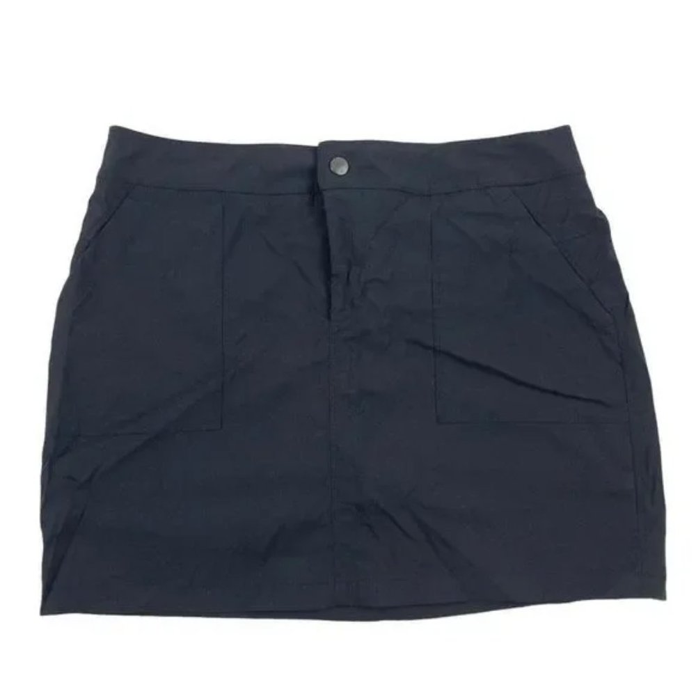 Boston Traders Black Nylon Skort Women's Pockets Shorts Skirt Activewear,NWT